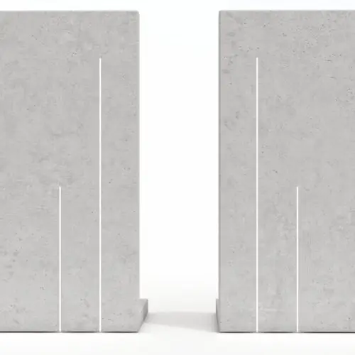 Mur ogrodzeniowy betonu architektonicznego LAMPA LED