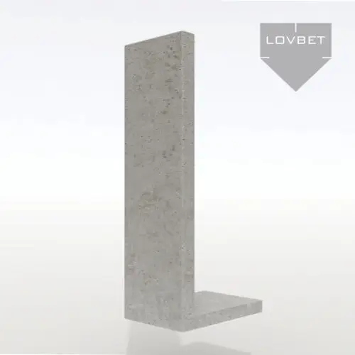 Mur ogrodzeniowy z betonu architektonicznego (50 cm szerokości)